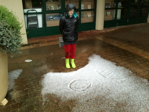 Hail in hand